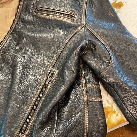 Leather Motorcycle Jacket - Picture 13 of 16